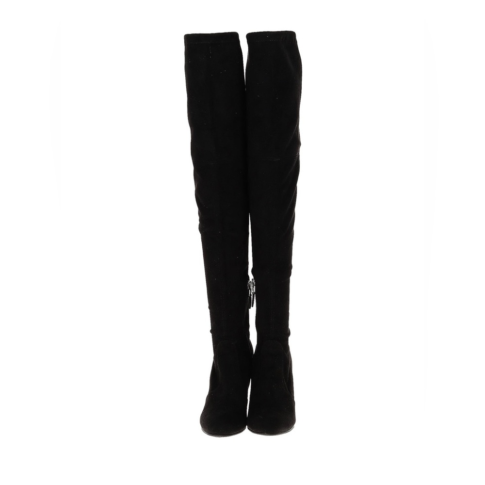 Sam Edelman Kayla-OTK Black Suede Boots-Size 37/6.5